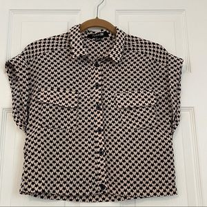 Crop top button up top